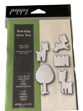 Poppystamps Fawning Over You Style 1232 Steel Metal Craft Die Set